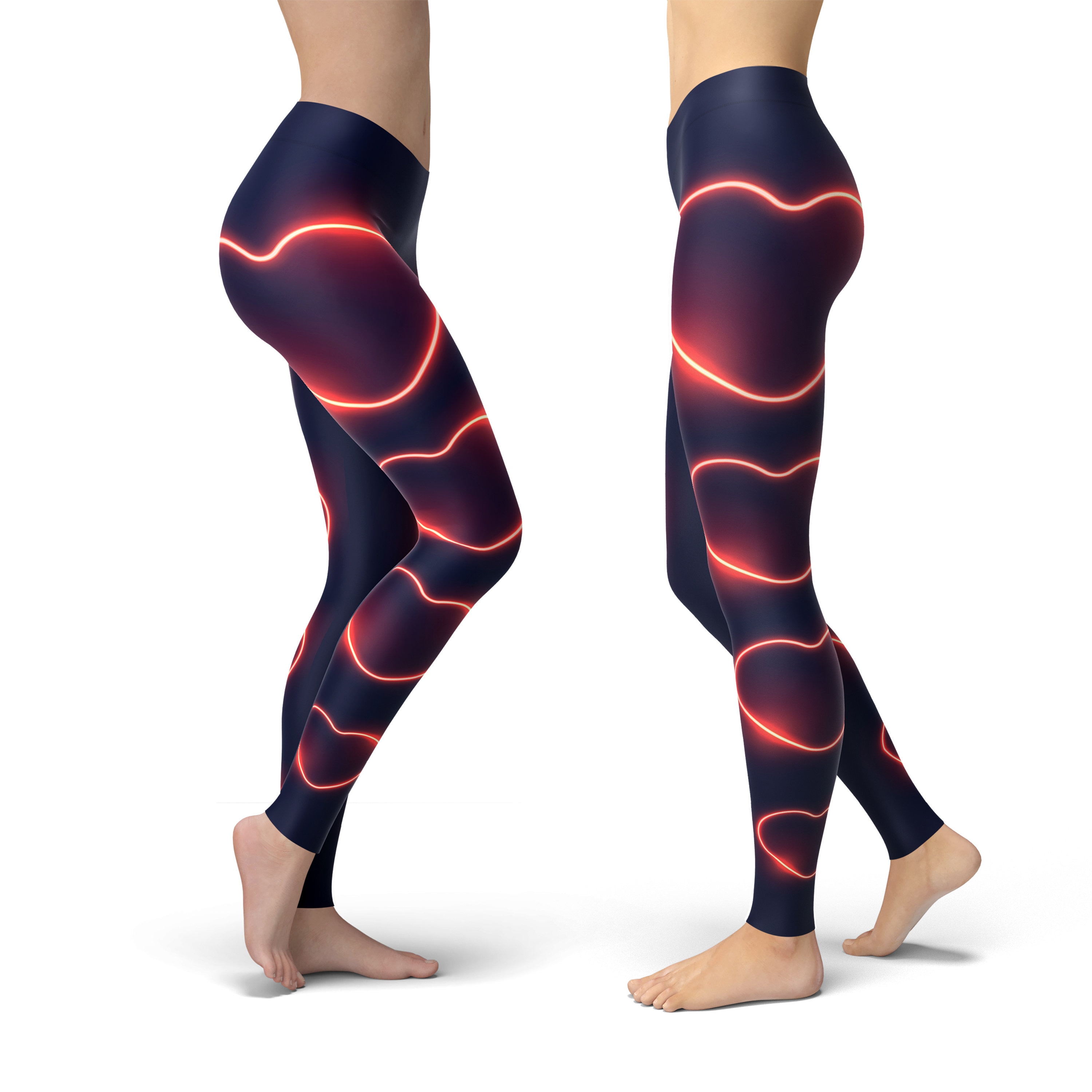 Discover Heart Valentine's Day Leggings, Leggings Gift for Women