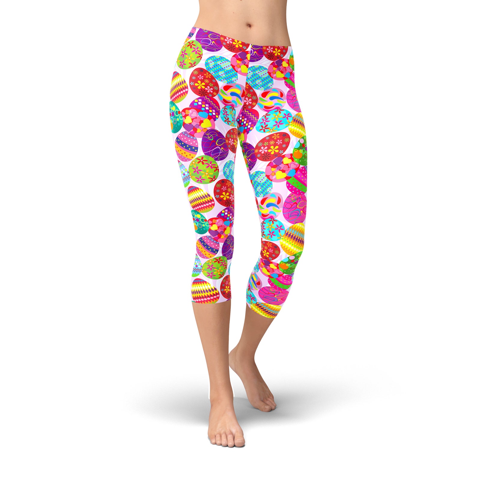 Easter Leggings for Women Bunny Leggings Easter Egg Etsy