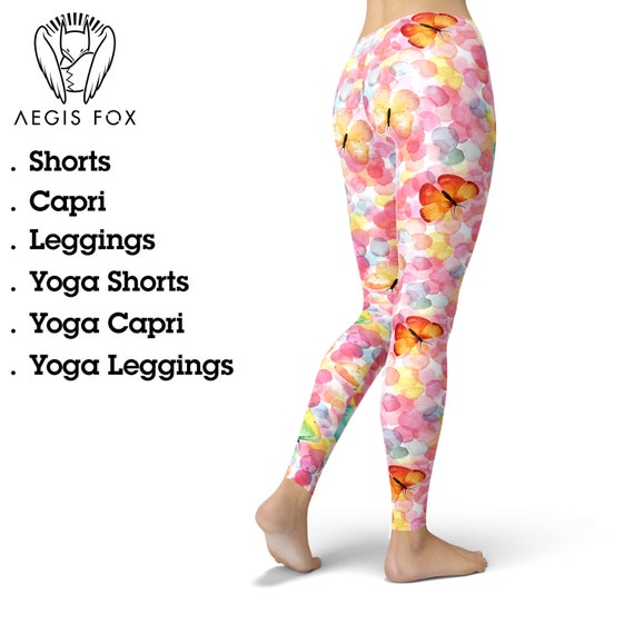 Colorful Butterfly Leggings, Cute Leggings, Butterflies Yoga Pants, Printed  Leggings, Leggings for Women, Workout Leggings, Yoga Pants -  Canada