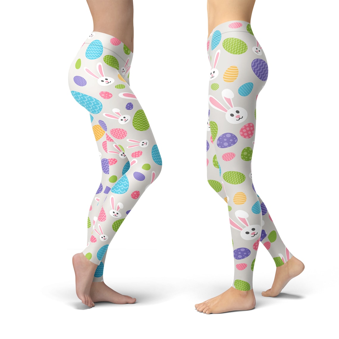 Bunny Leggings Easter Leggings for Women Rabbit Leggings Etsy