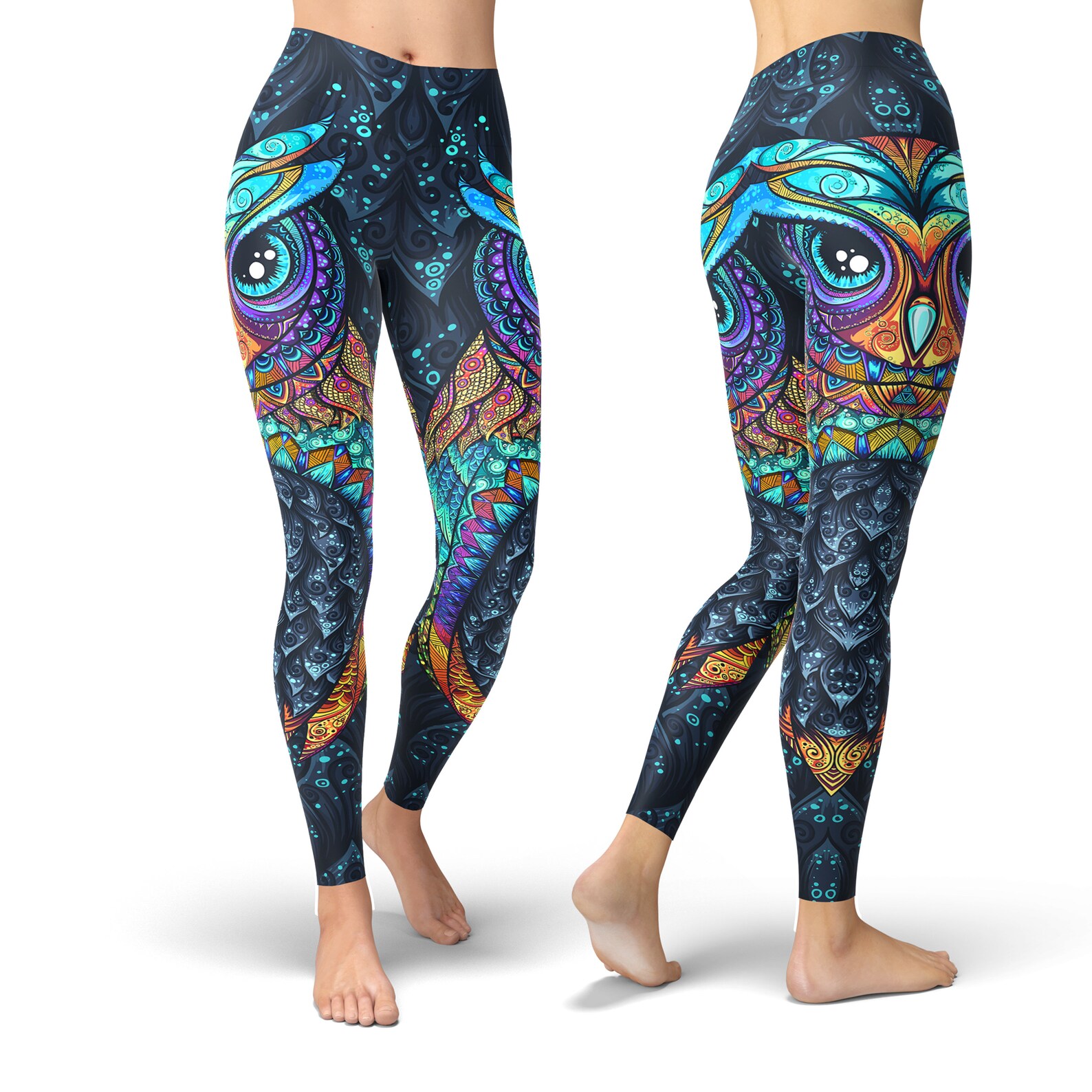 Mystery Owl Garden Fashion Leggings