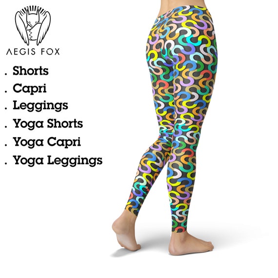 Colorful Leggings for Women, High Waist Leggings, Yoga Leggings