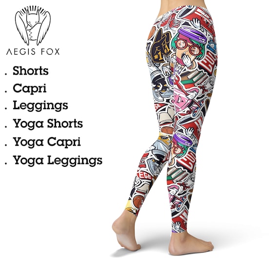 Fun print workout leggings hot sale