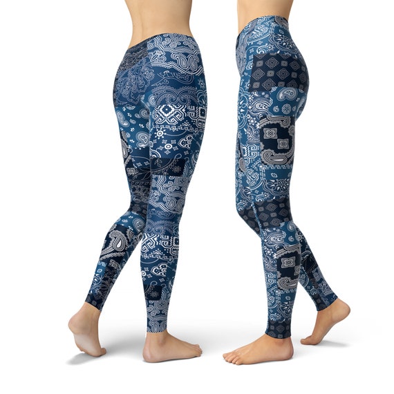 Thin Blue Line Warrior Leggings, Yoga Leggings, Printed Leggings