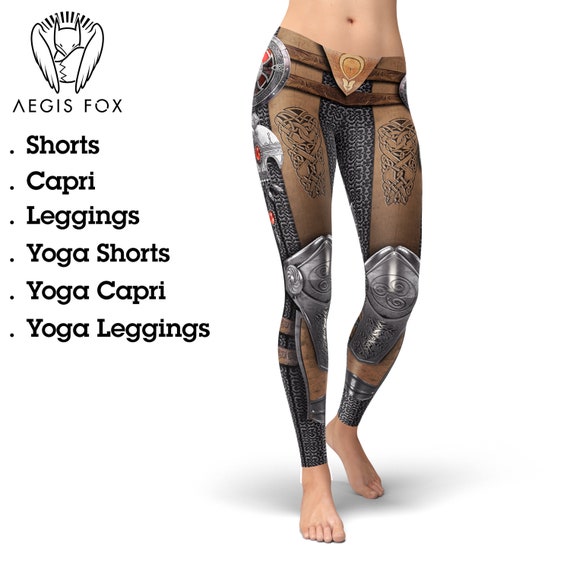 Charcoal Level Up Armor Leggings (XL) | World of Leggings