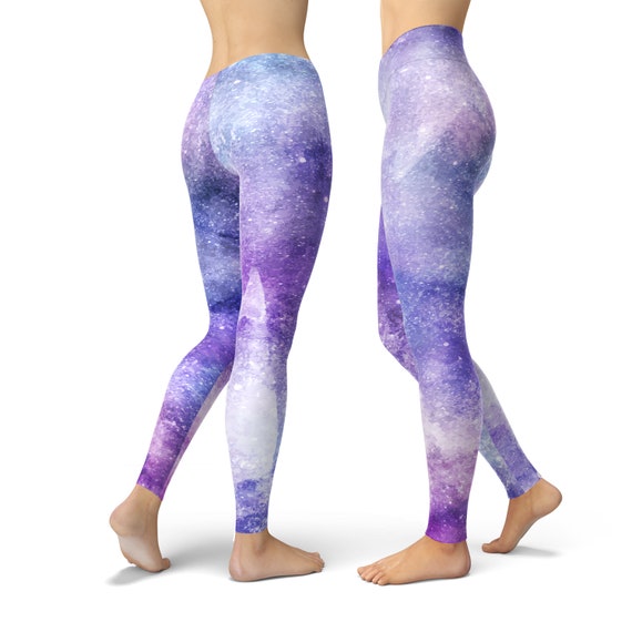 Colorful Galaxy Yoga Pants, Galaxy Leggings, Space Leggings, High