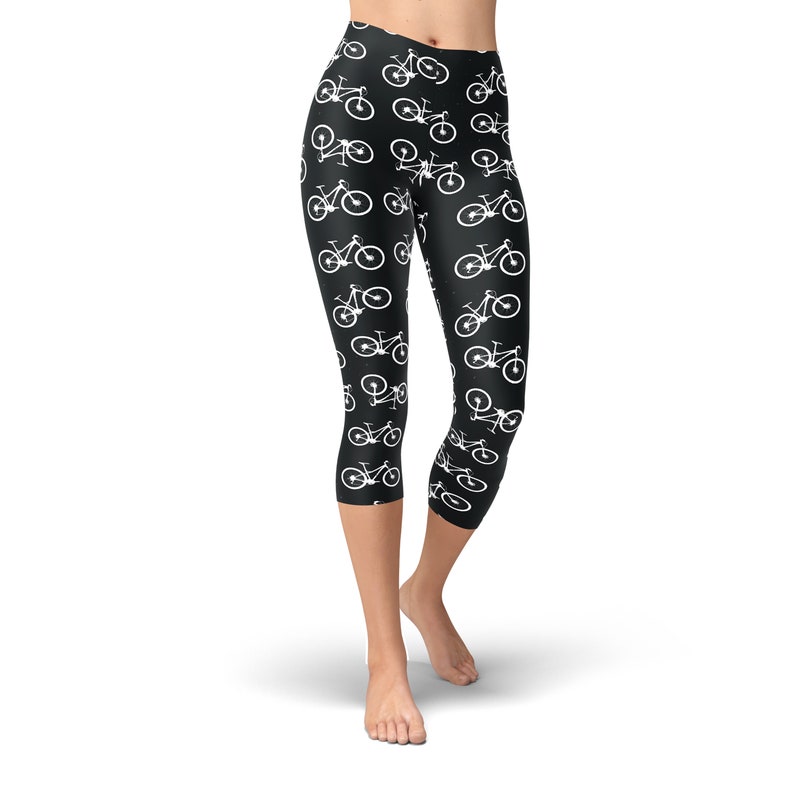 Yoga Workout Unique Leggings Capris Woman/'s Bicycle Gifts Exercise Pants Printed Leggings Vintage Bicycle Leggings Cycling Leggings