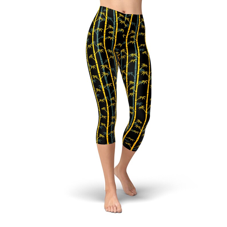 Bamboo Leggings for Women Bamboo Yoga Pants Printed Etsy