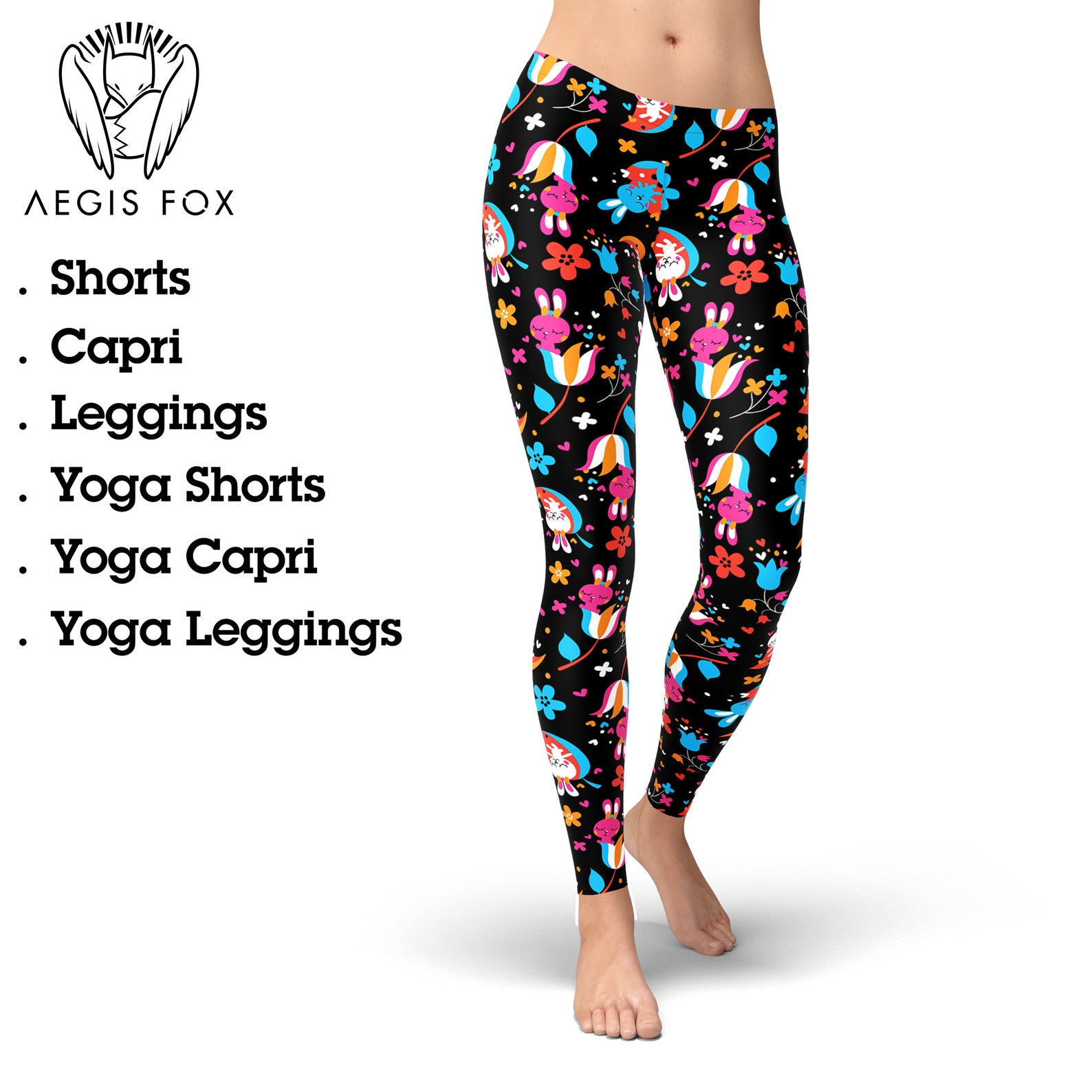 Girls Easter Bunny & Chick Buttery Soft Leggings