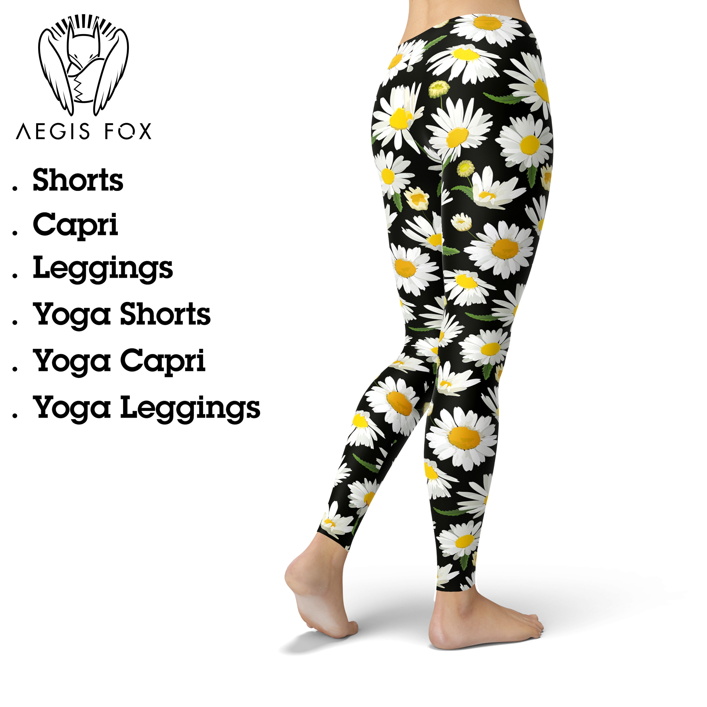 Daisy Flower Leggings for Women, Floral Leggings, Floral Tights, Yoga  Leggings, Women Leggings, Yoga Pants, Capri, Printed Leggings -  Canada