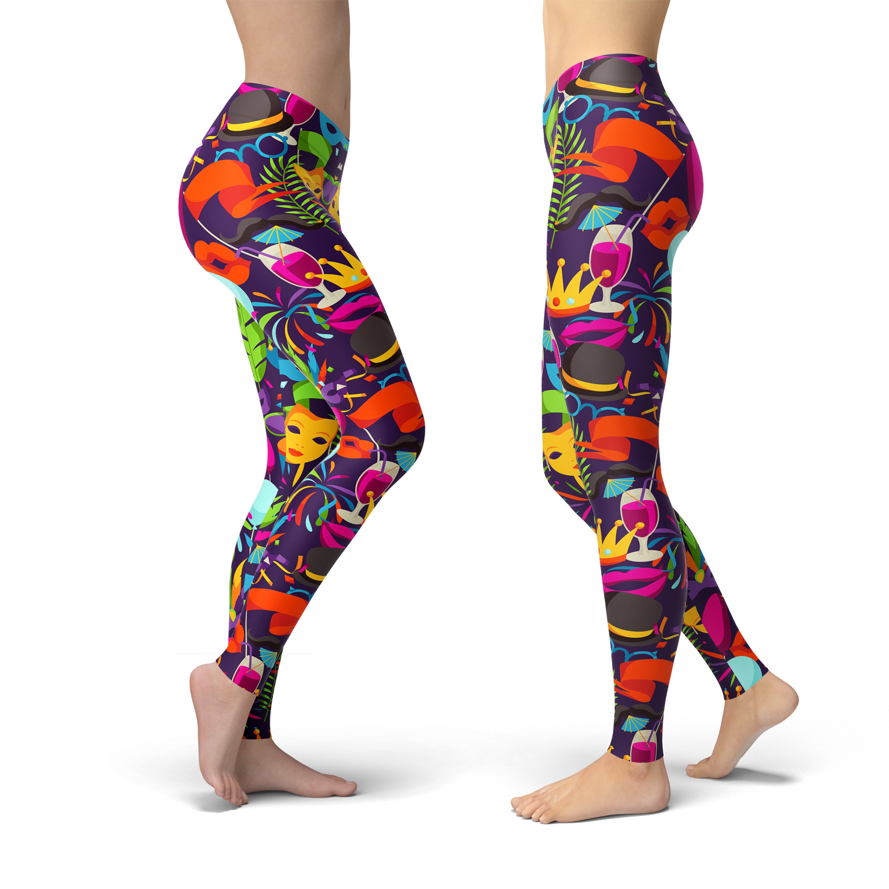 Discover Mardi Gras Leggings, Leggings Gift for Women