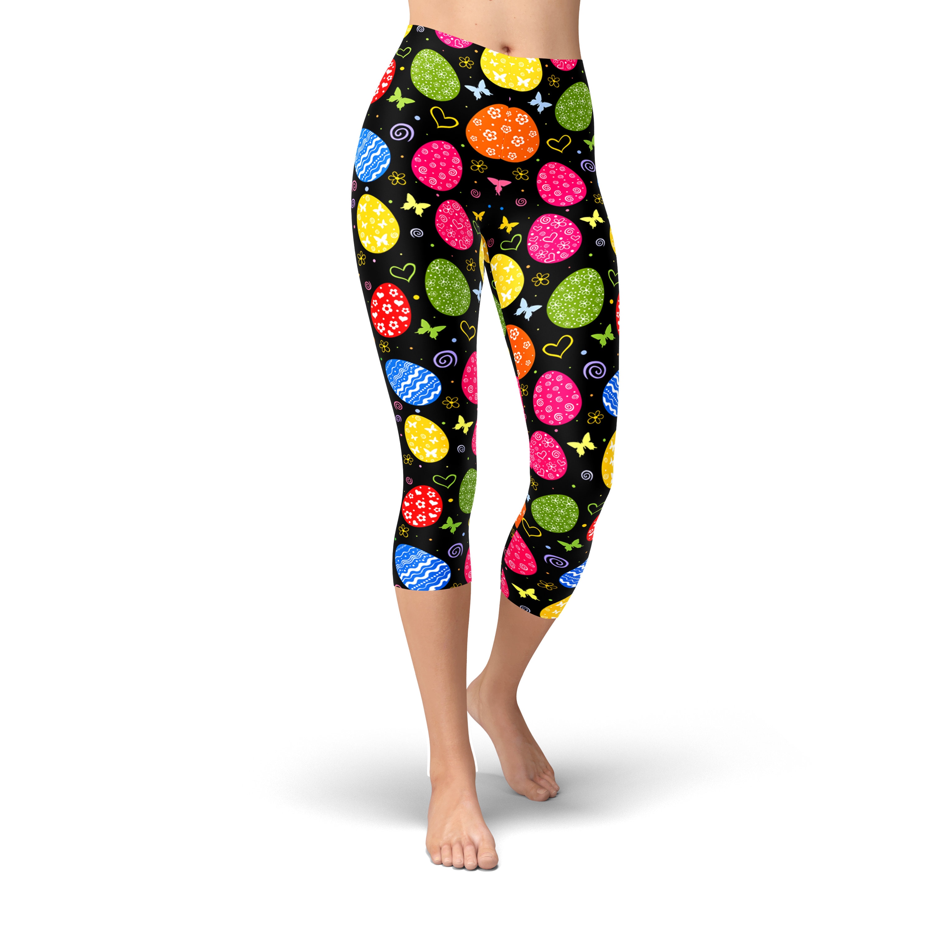 Easter Leggings for Women Bunny Leggings Easter Egg Etsy