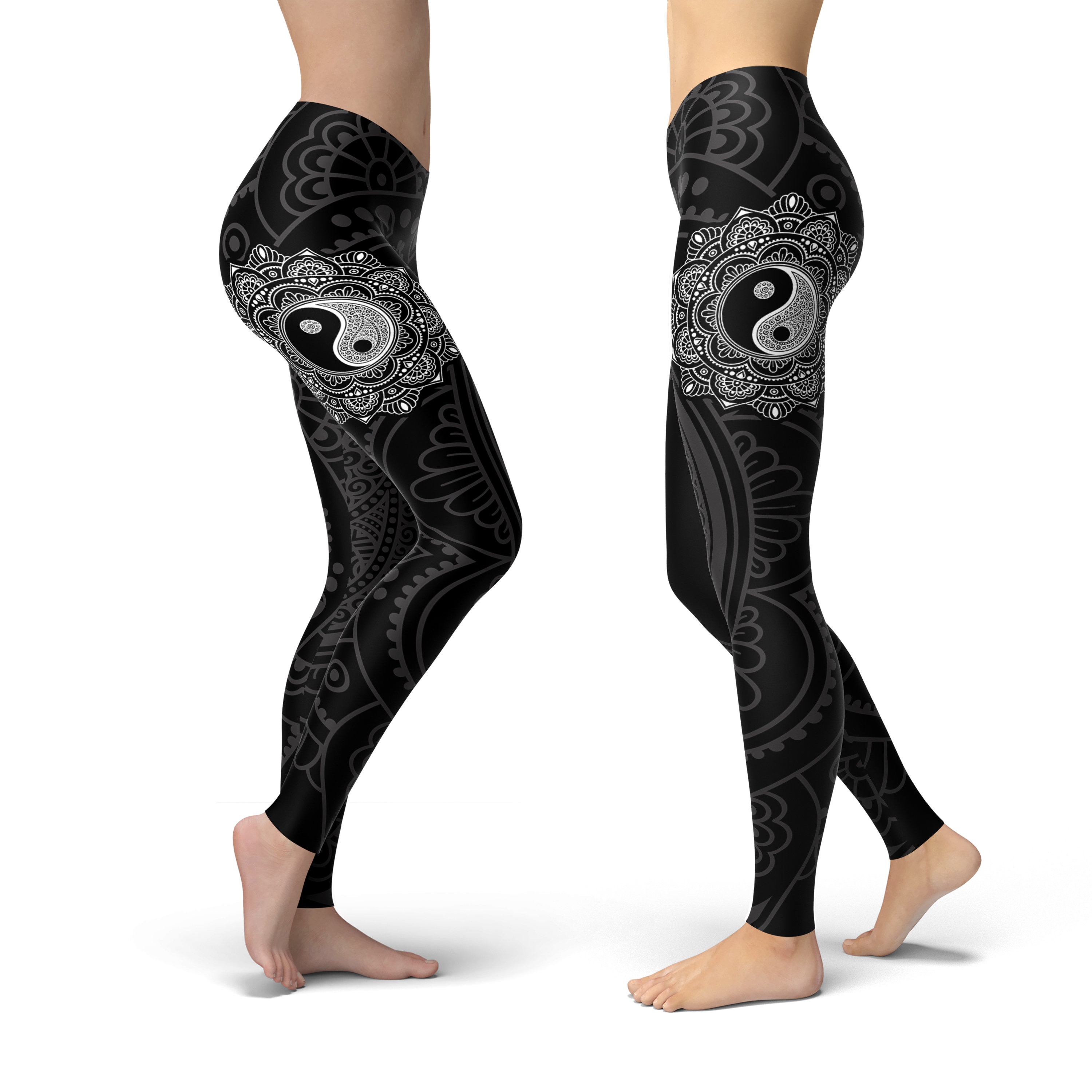 Discover Yin Yang Mandala Yoga Leggings, Leggings Gift for Women