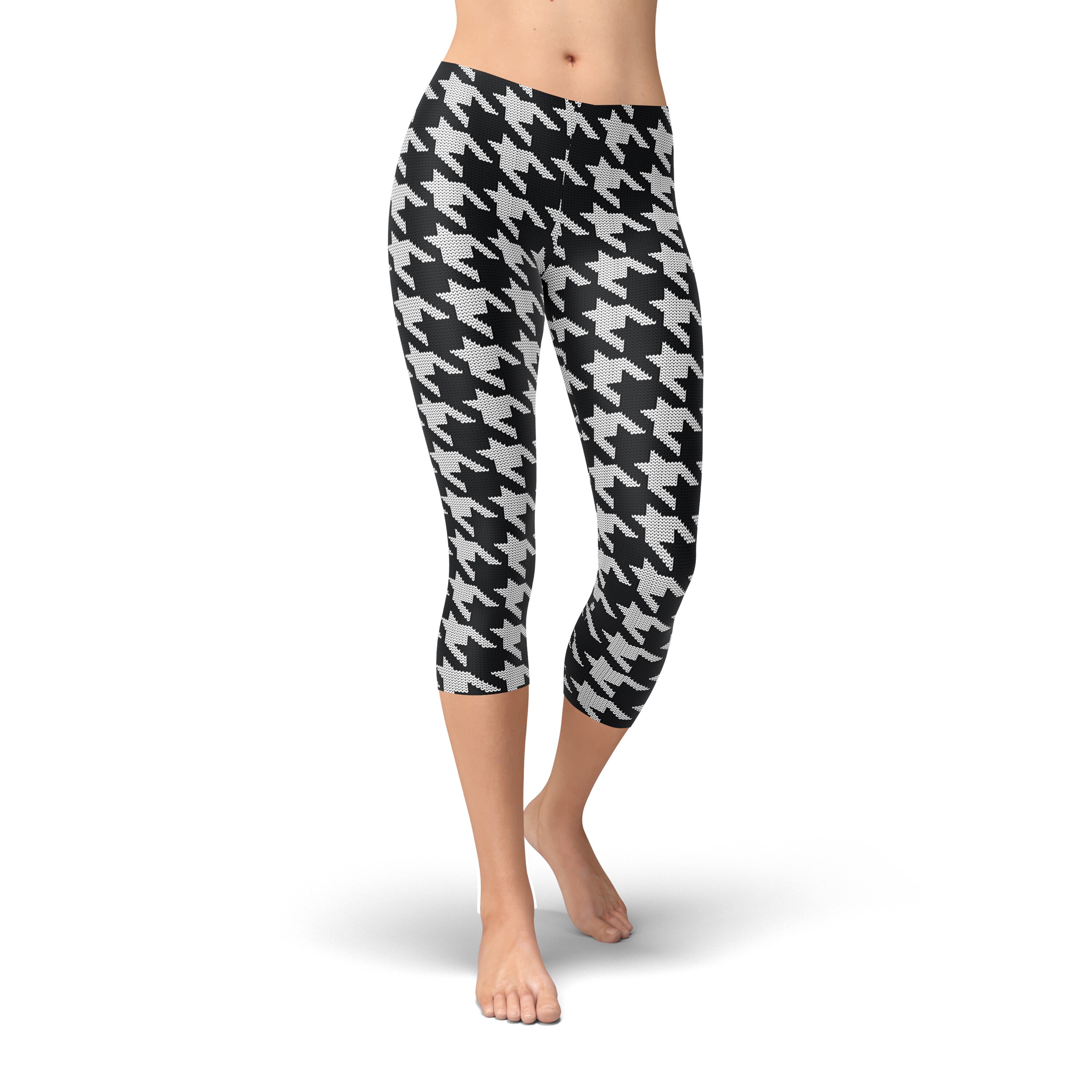 Modern Houndstooth Leggings Leggings Hahnentrittmuster - Etsy