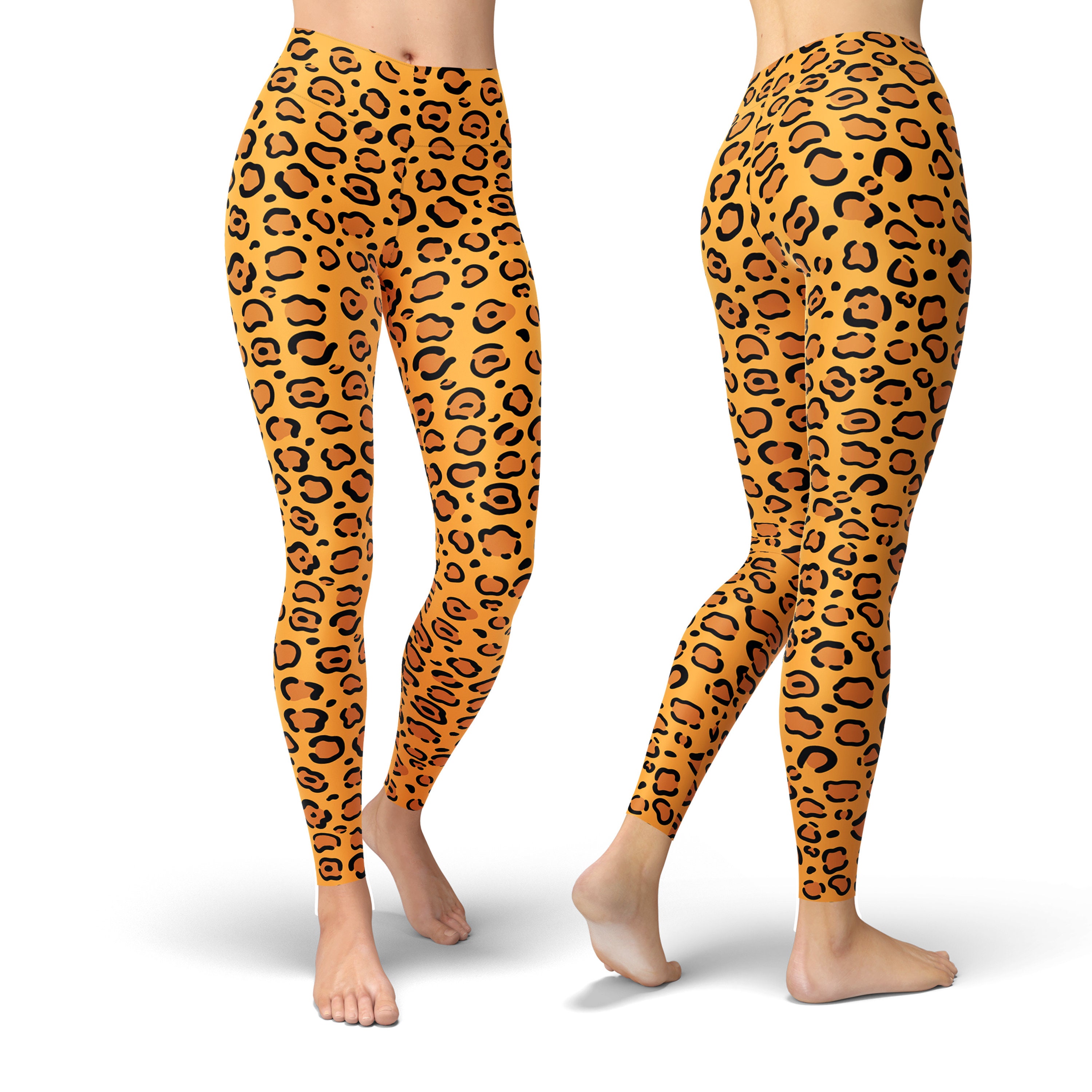 Leopard printed leggings yoga pants leopard leggings | Etsy