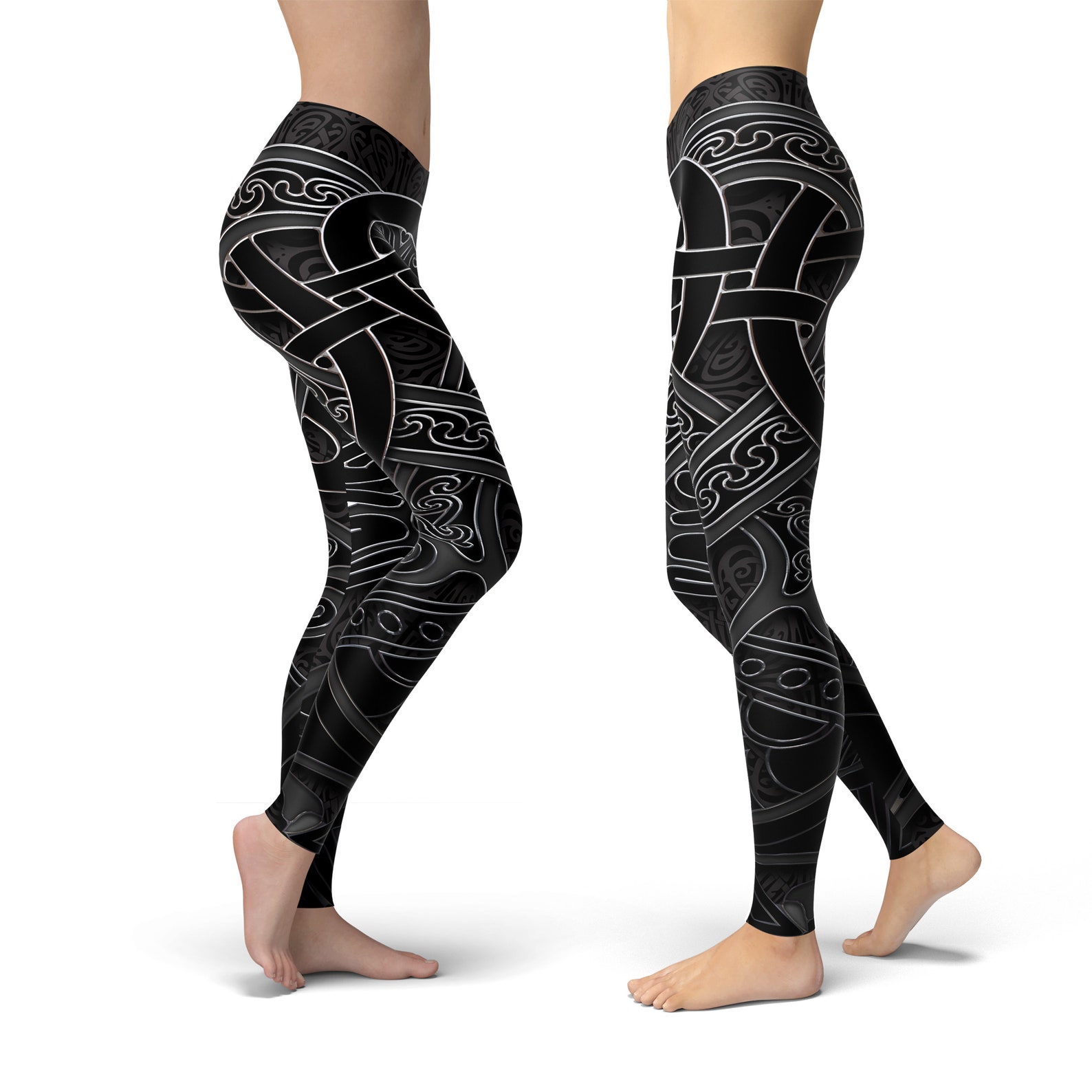 Viking Celtic Leggings Irish Leggings Celtic Design Etsy