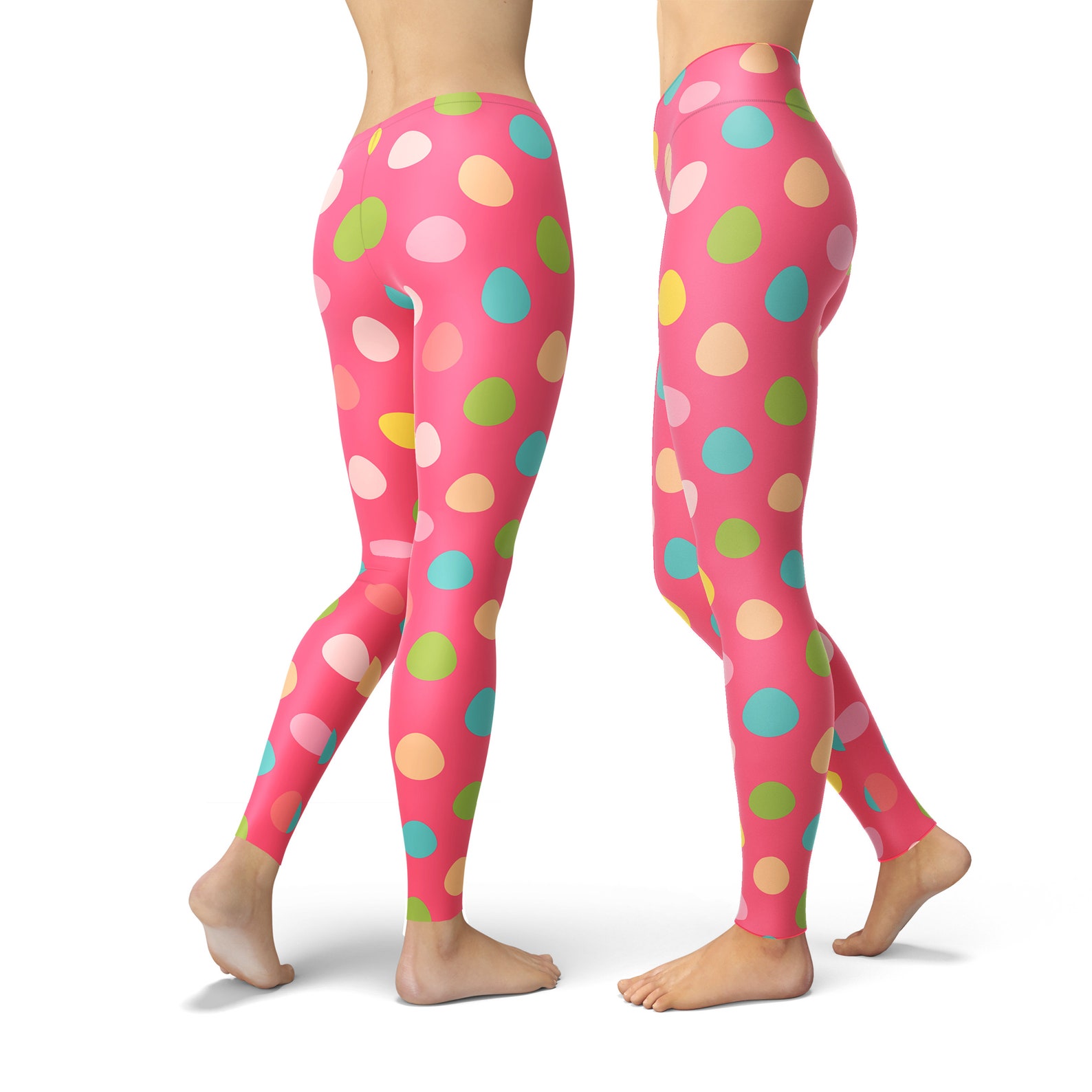 Easter Leggings for Women Easter Egg Leggings Bunny Etsy