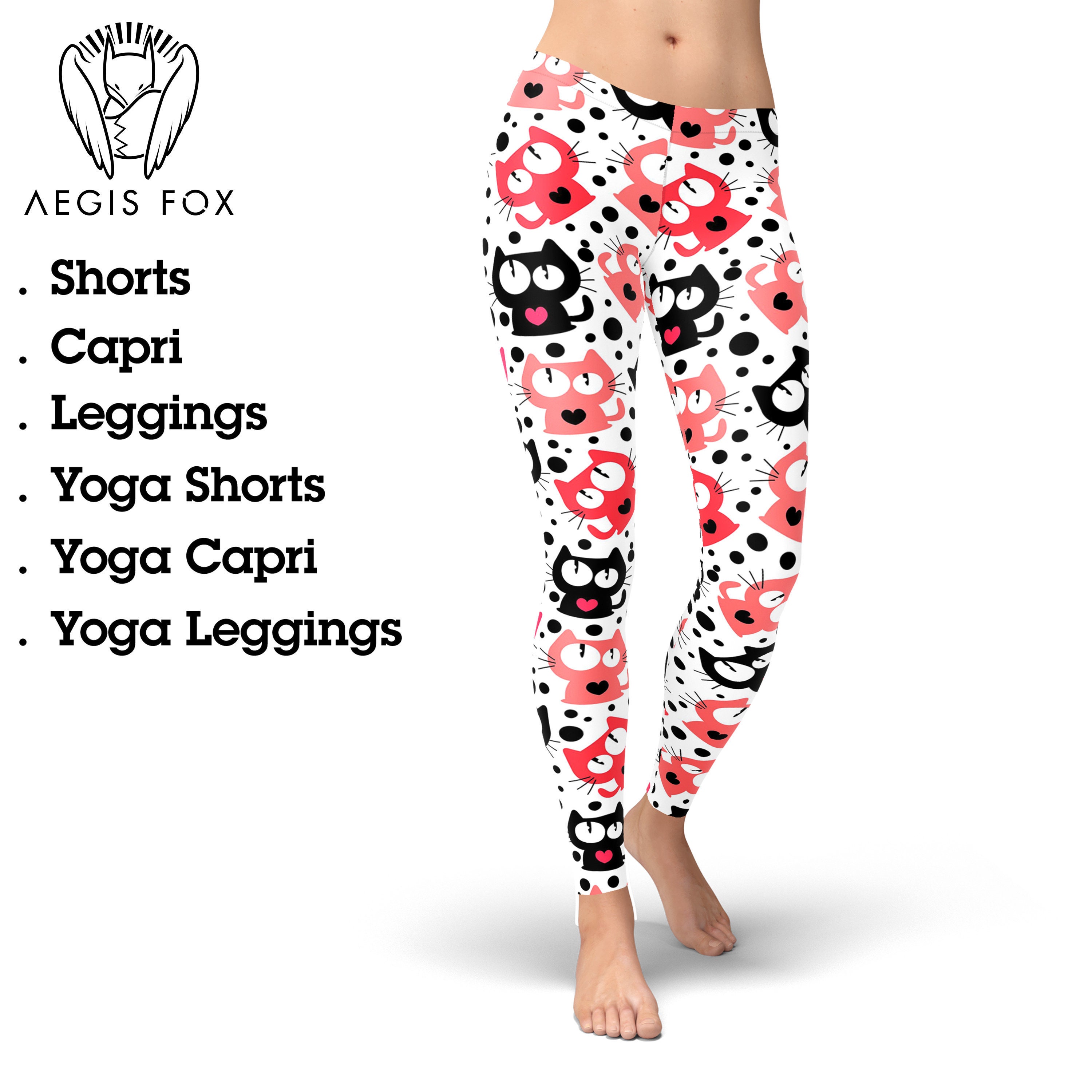 Cat Leggings for Women Crazy Cat Lady 