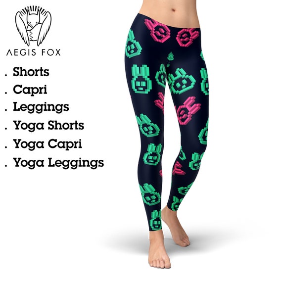 Easter Womens Bunny Rabbit Print Running Tights for Women High