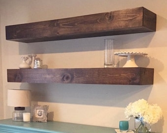 Long Floating Shelves, Floating Shelf, Large Floating Shelf, Floating Shelves, Farmhouse Shelf, Chunky Shelf, Long Shelf, Shelf