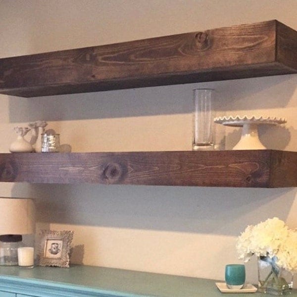 Long Floating Shelves, Floating Shelf, Large Floating Shelf, Floating Shelves, Farmhouse Shelf, Chunky Shelf, Long Shelf, Shelf