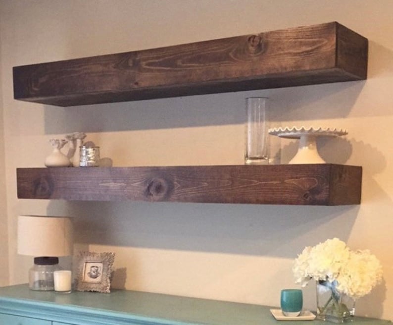 Long Floating Shelves Floating Shelf Large Floating Shelf Etsy