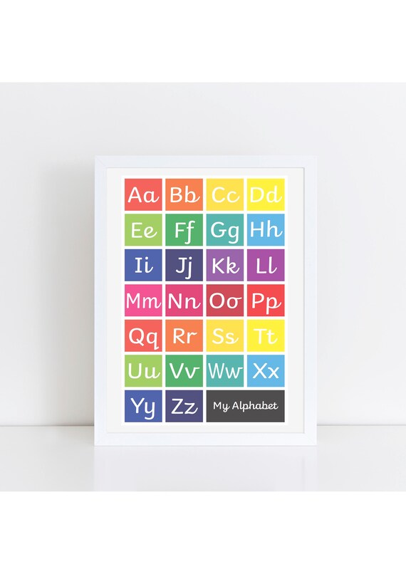 Alphabet Printable Handwriting Educational Printable | Etsy