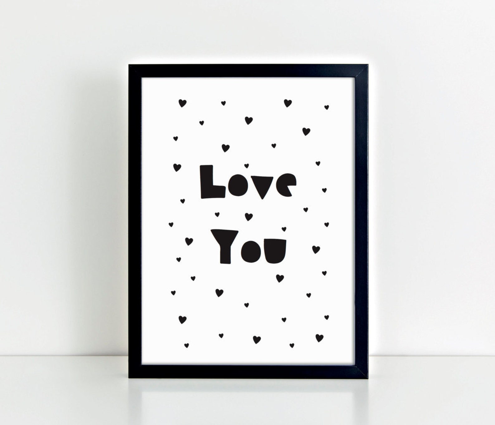 Love You Print Nursery Printable Home Decor Printable - Etsy