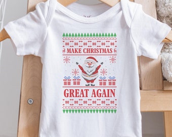 Ugly Christmas Onesies®, Ugly Sweater Christmas Onesie®, Ugly Sweater, Christmas Outfit Baby