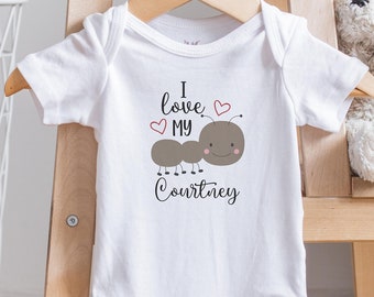 I Love My Aunt Personalized Onesie®, Funny Baby Onesie®, My Aunt Loves Me Onesie®, Aunt Onesie®, Baby Shower Gift, Cute Onesies