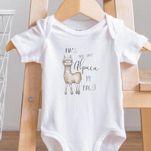 Tia Alpaca My Bags Onesie® - Aunt Pregnancy Reveal