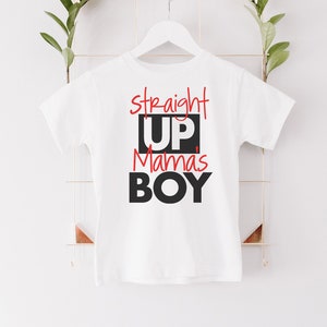 straight up mama's boy dog shirt