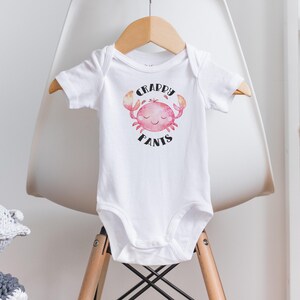 Crabby Pants Onesie®: Watercolor Crab Baby Clothes