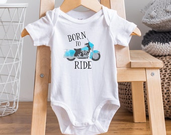 Born To Ride Onesie®, Motorcycle Onesie®, Motorcycle Baby Clothes, Biker Onesie®, Baby Shower GIft, Ride or Die Onesie®, Baby Boy Clothes