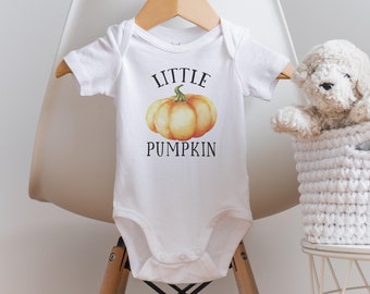 Little Pumpkin Onesie®: Watercolor Fall Baby Outfit