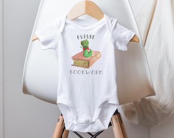 Future Bookworm Onesie®: Watercolor Book Baby Clothes