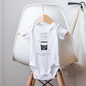 Aunt Onesie®, Funny Baby Onesie®, Aunt Baby Clothes, Coffee Onesie®, My Aunt Loves Me Onesie®, Funny Aunt Onesie®, Baby Shower Gift