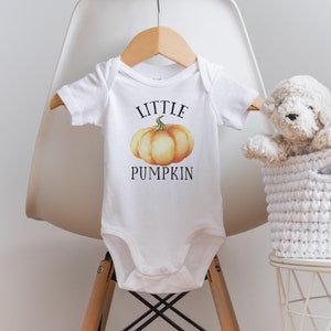 Little Pumpkin Onesie®, Pumpkin Baby Outfit, Fall Onesie®, Fall Baby Clothes, Pumpkin Baby Shower, Cutest Pumpkin in the Patch