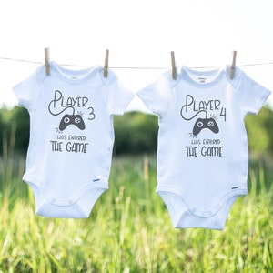 Twin Onesies®, Twin Baby Gift, Funny Twin Onesie, Twin Baby Shower, Twin Baby Clothes, Twice the Blessings, Cute Twin Outfit, Double Trouble