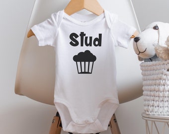 Stud Muffin Onesie®, Funny Baby Onesie®, Funny Baby Boy Gift, Baby Shower Gift, Funny Baby Clothes, Baby Boy Clothes, Funny Baby Gifts