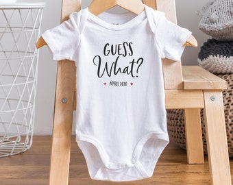 Guess What Onesie®: Graviditetsmeddelande till mor- och farföräldrar