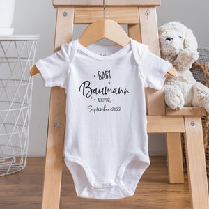 Personalized Pregnancy Announcement Onesie®: Baby Reveal to Grandparents