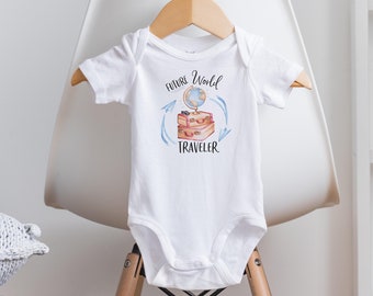 World Traveler Onesie®, Travel Onesie®, Travel Baby Gift, Baby Shower Gift, Unique Baby Gift, Unisex Baby Clothes, Cute Baby Onesies®