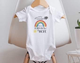 Rainbow After The Storm Onesie®, Rainbow Baby Onesie®,  Miracle Baby Onesie®, Rainbow Baby Gift, IVF Onesie®, Baby Shower Gift