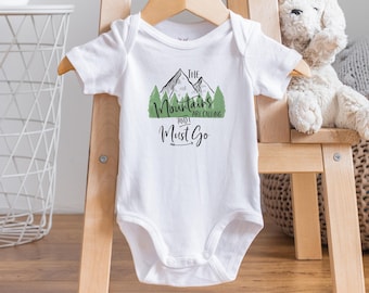 Góry wzywają Baby Onesie®: Rustykalny kombinezon kempingowy