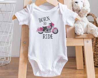 Born To Ride Onesie®, Motorcycle Onesie®, Motorcycle Baby Clothes, Biker Onesie®, Baby Shower Gift, Ride or Die Onesie®, Baby Girl Clothes