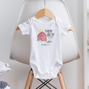 Farm Help Pregnancy Announcement Gerber Onesie®