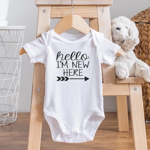 I&#39;m New Here Onesie®, Baby Shower Gift, Coming Home Outfit Baby Girl, Coming Home Outfit Baby Boy, New Baby Onesie®, Cute Baby Clothes