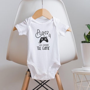 Speler 4 heeft meegedaan aan het spel, Onesie® Player 4, Future Gamer, gaming-babyromper, babyshowercadeau, babyromper gamer, babykleertjes gamer
