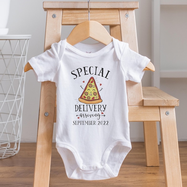 Coming Soon Onesie®, Special Delivery, Custom Pregnancy Announcement, Baby Reveal Ideas